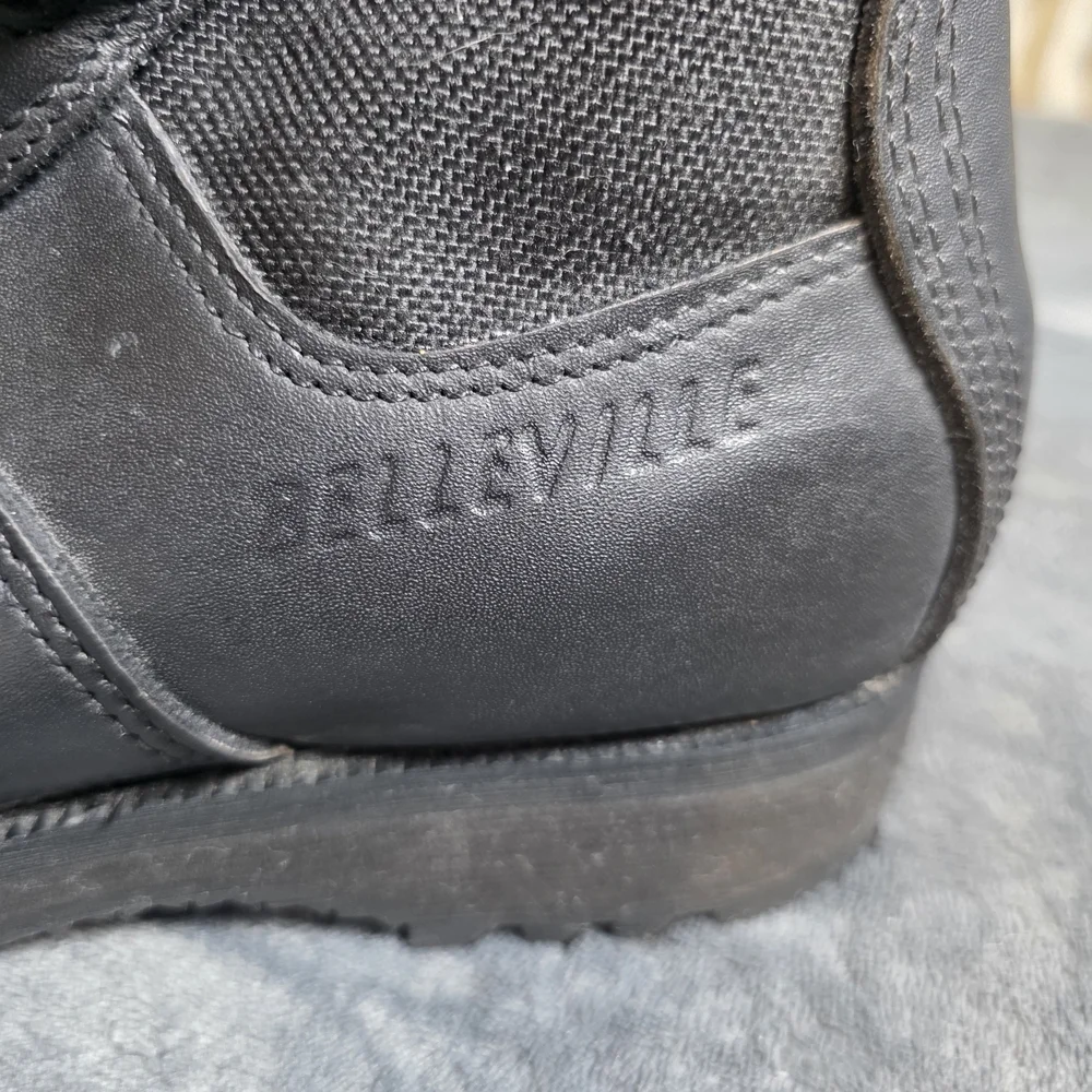 Belleville GORE-TEX Black Leather Military Engine Black Tactical Combat Boots 7R